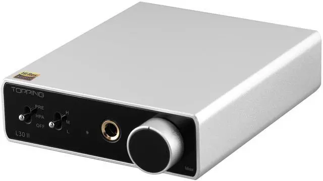 Main image of TOPPING L30 II NFCA Headphone Amplifier, 0.3uV Ultra-Low Noise, 144dB Dynamic Range, 0.00006% THD+N, Three Gain Settings, Compatible with High/Low Impedance Headphones (L30 II - Silver)