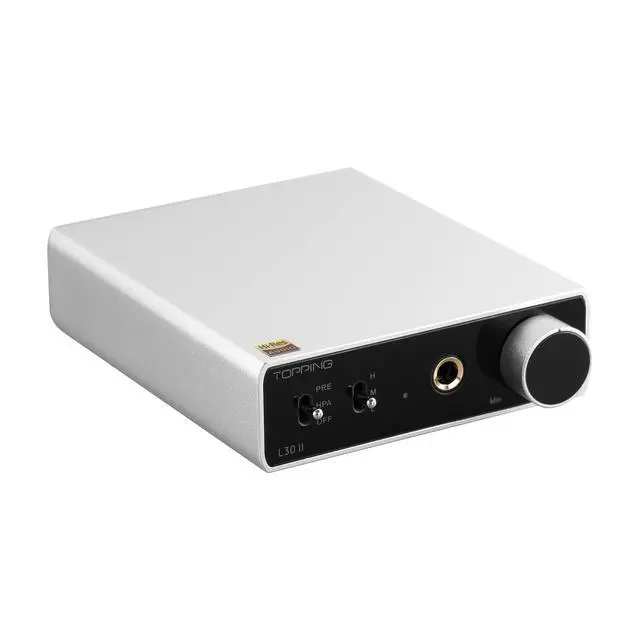 Alt view image 2 of 5 - TOPPING L30 II NFCA Headphone Amplifier, 0.3uV Ultra-Low Noise, 144dB Dynamic Range, 0.00006% THD+N, Three Gain Settings, Compatible with High/Low Impedance Headphones (L30 II - Silver)