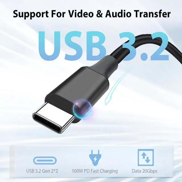 Alt view image 3 of 5 - Wadoy 16ft USB-C Cable Compatible with Meeting Owl 3,USB C Cable Replacement for Meeting Owl 3,20Gbps Extension Type C Cable for Larger Meeting Room,Longer Table