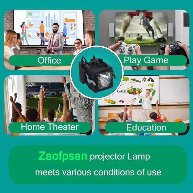 Alt view image 2 of 5 - Zaofpsan XL-5100 Replacement TV Lamp for Sony KDS-R50XBR1 KDS-R60XBR1 KS-50R200A KS-60R200A KDS-60R2000 KDF-50R1000 KDF-60R1000 TV Bulb with Housing