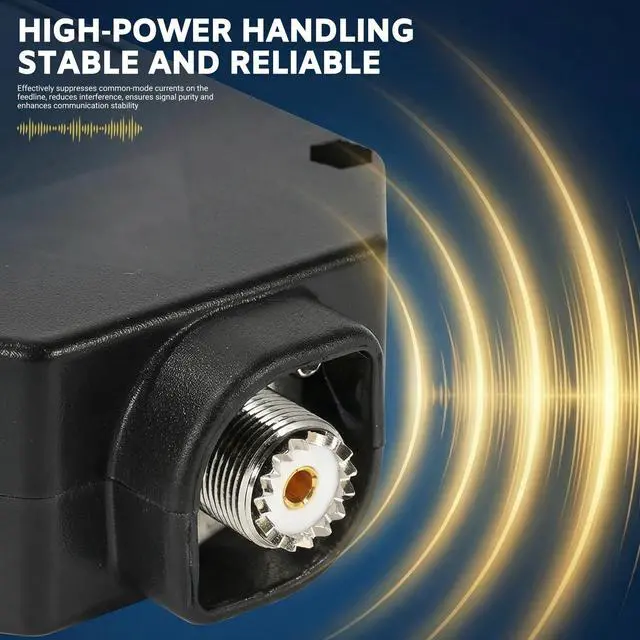 Alt view image 4 of 5 - 2000W 1:1 Shortwave Balun for Dipole Antenna, Shortwave Radio Balun for CW FT8 FM AM FSK SSB Ham Radio Outdoor HF Antenna, Inverted V & Positive V, Low SWR, Waterproof SO-239 Connector