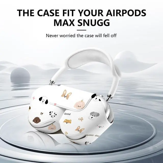 Alt view image 3 of 5 - Compatible for Apple Airpods Max Case,Smart Case Cover Accessories with Sleep Mode Made by PU Leather Original Replacement Carrying Case for Airpod Pro Max Headphones