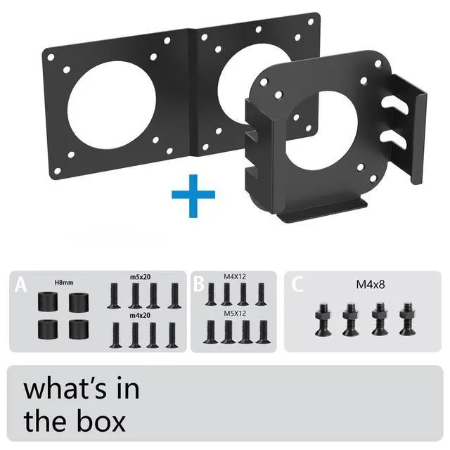 Alt view image 2 of 5 - Monzlteck Mac mini M4/M4 Pro Mount Compatible with VESA Mount Adapter Plate, Hardware Mounting Bracket