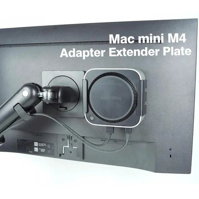 Alt view image 3 of 5 - Monzlteck Mac mini M4/M4 Pro Mount Compatible with VESA Mount Adapter Plate, Hardware Mounting Bracket
