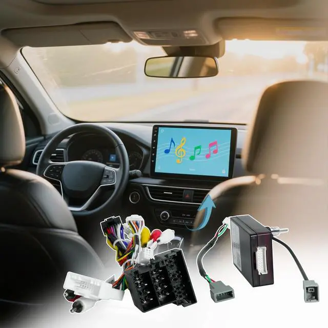 Alt view image 4 of 5 - 16pin Car Stereo Radio Power Wiring Harness Cable Adapter Fit for Hyundai IX35 Tucson 2 Azera Kia Sportage Sorento w/ 24p Supports Factory Reverse Camera and Amplifier