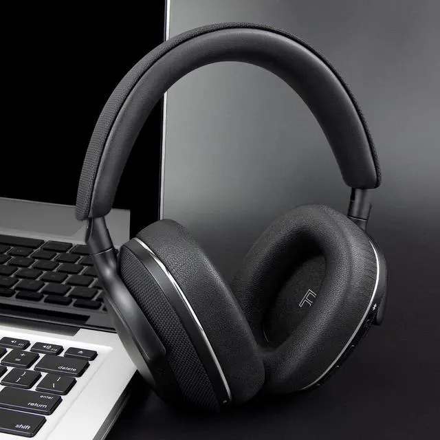 Alt view image 3 of 5 - SOULWIT Lambskin Ear Pads Cushions Replacement for Bowers & Wilkins PX8/PX7 S2/PX7 S2e Over-Ear Headphones (Do Not Fit PX7), Earpads with High-Density Noise Isolation Foam - Black