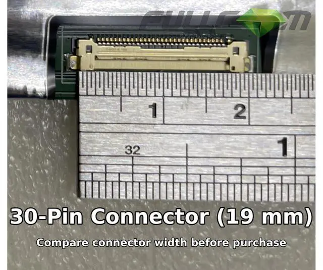 Alt view image 5 of 5 - FULLCOM New Replacement Screen for B156HAN02.1 HW0A HW4A HW9C HW3A 15.6" FHD 1920x1080 IPS 30 Pin Non-Touch No Brackets for Laptop/Display/Screen/LCD Application