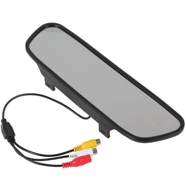 Main image of PONPY 5" TFT Color LCD Screen 2 Video Input Car Rear View Mirror Monitor Vehicle Parking in-Mirror Monitor for DVD/VCR/Car Reverse Camera