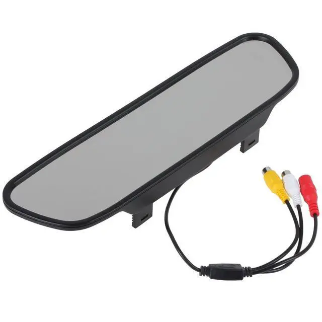 Alt view image 4 of 5 - PONPY 5" TFT Color LCD Screen 2 Video Input Car Rear View Mirror Monitor Vehicle Parking in-Mirror Monitor for DVD/VCR/Car Reverse Camera