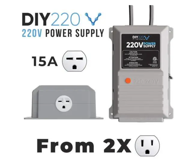 Alt view image 3 of 3 - Krieger Quick Connect 220V Power Supply Converter and Travel Plug Adapter Kit (220V Voltage Converter)