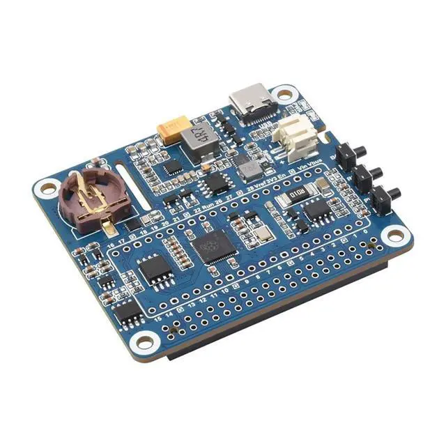 Alt view image 3 of 5 - Coolwell Power Management HAT for Raspberry Pi Series Board, Onboard RTC & Buck-Boost DC Chip,Supports Charging and Power Output at The Same Time