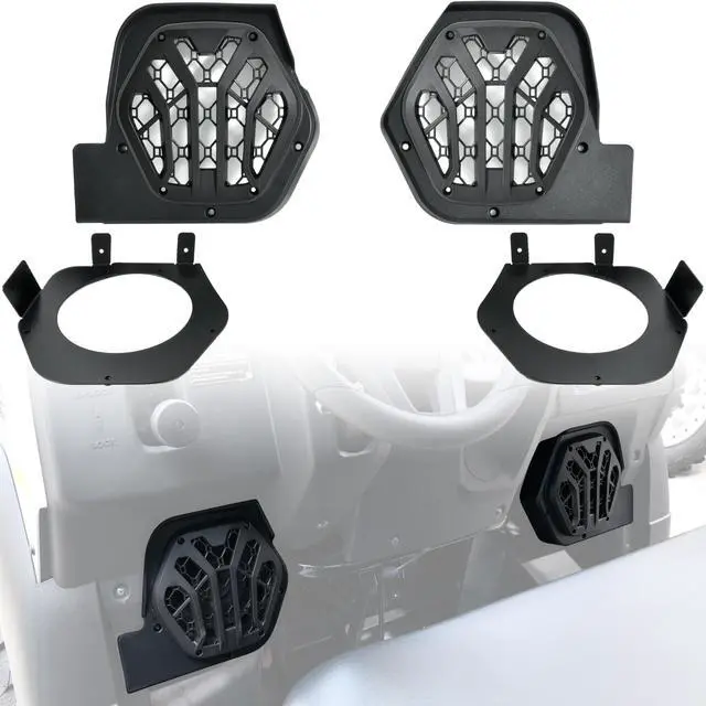 Main image of SAUTVS 6.5" Under Dash Speaker Pods for Kawasaki Mule SX 2017+, Under Dashboard Speaker Enclosures Pods Holders for Kawasaki Mule SX SE XC LE FE 2017-2026 Accessories (One Pair)