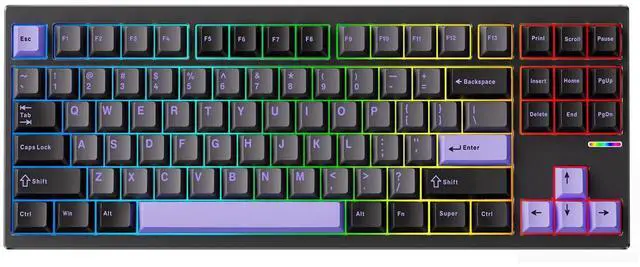 Main image of MCHOSE GX87 Pro Aluminum Custom Mechanical Keyboard Gaming Keyboards with Quick Disassemble Case, Black