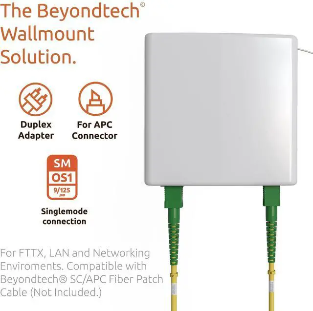 Alt view image 2 of 5 - FTTH Termination Box SC/APC with SC/APC/SM G657A2 / Simplex 4.0mm - Fiber Optics 15M LSZH Pigtail