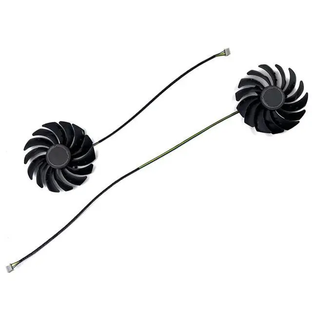 Alt view image 5 of 5 - GPU Cooling Replacement Fan for MSI RTX 3070 3060 3060TI 3050 Ventus 2X / OC / V1 for RX 6600 6600XT 6650XT 6700XT 6750XT MECH 2X / OC Series 4 Pin 95mm PLD10010S12HH (fan3)