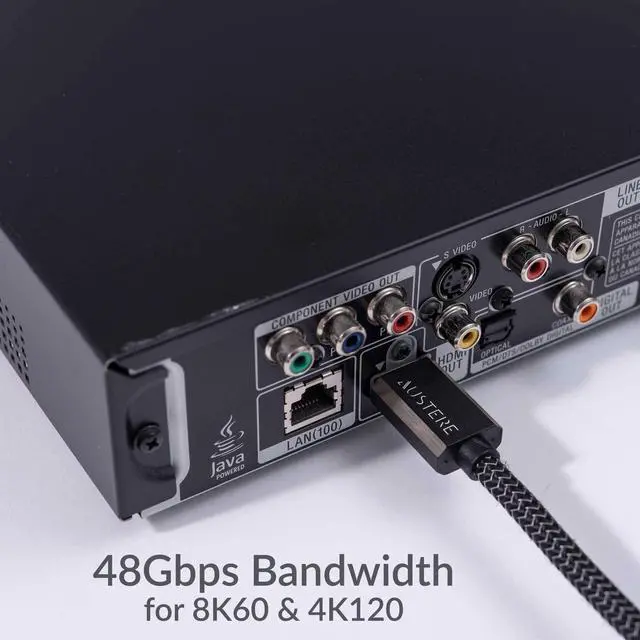 Alt view image 5 of 5 - AUSTERE VII Series Certified Premium Ultra High Speed 8K HDMI Cable 1.5m, 48Gbps - 8K60 & 4K120, Dynamic HDR, eARC, Gold Contacts, Silver-Plated Conductors, LinkFit Locking Connectors, High Flex Cable