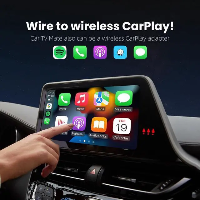 Alt view image 5 of 5 - Eunavi Car TV Mate Car Streaming Device - HDMI to USB Converter for OEM CarPlay - Compatible with Fire TV Stick, SetTop Box, Switch, Computer, etc - Plug & Play