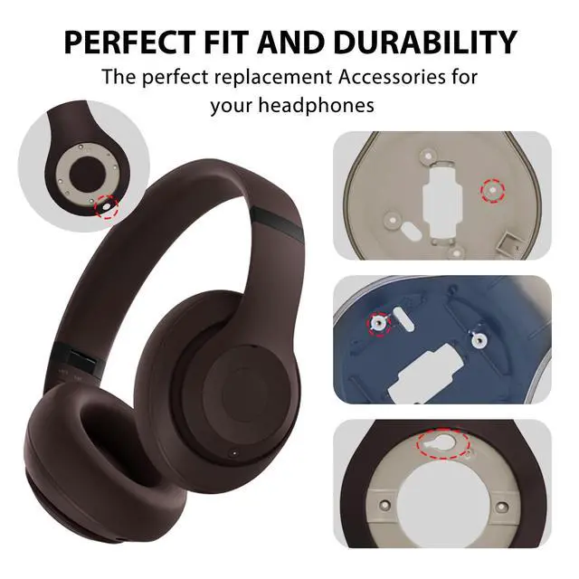 Alt view image 3 of 5 - Studio Pro Inside Panel Inner Panel Repair Parts Repair Kit Accessories for Beats Studio ProModel A2924 Headphone,Durable Inner Shell Outside Shell Parts(Deep Brown)