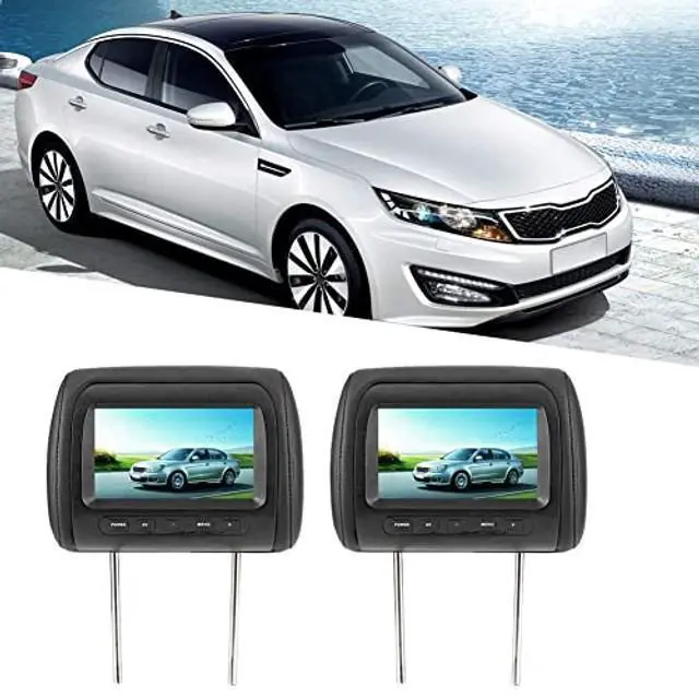 Alt view image 5 of 5 - 2pcs Headrest Monitor 7 Inch-Headrest DVD Player - Dual Portable DVD Player Car Headrest Video Players 7 in HD LCD Digital Screen Car MP5 Player