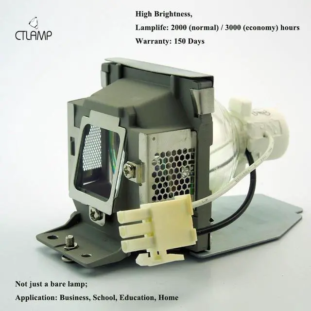 Alt view image 2 of 5 - Ctlamp Replacement RLC-055 Lamp with Housing for Viewsonic Models: PJD5122 / PJD5152 / PJD5211 / PJD5221 / PJD5352