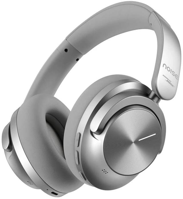 Main image of Noise Master Buds Max, Sound by Bose Wireless Over-Ear Headphones with Segment Leading Adaptive ANC, Dynamic EQ, LHDC 5.0, Immersive Spatial Audio,Upto 60H Playtime, App Support (Silver)