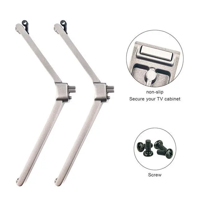 Alt view image 3 of 4 - 43C350U 43C350KU TV Stand Legs Table Top Holder Compatible with Toshiba 43" 4K UHD Smart TV Model 43C350U 43C350KU 43C350U0002, TV Stand Mount for 43-Inch Hisense TV 43C350U, 43C350KU Television Legs