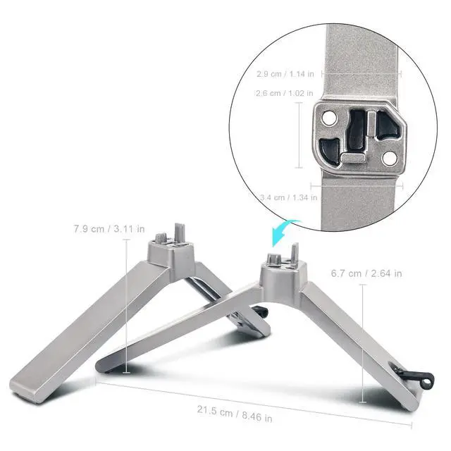Alt view image 4 of 4 - 43C350U 43C350KU TV Stand Legs Table Top Holder Compatible with Toshiba 43" 4K UHD Smart TV Model 43C350U 43C350KU 43C350U0002, TV Stand Mount for 43-Inch Hisense TV 43C350U, 43C350KU Television Legs