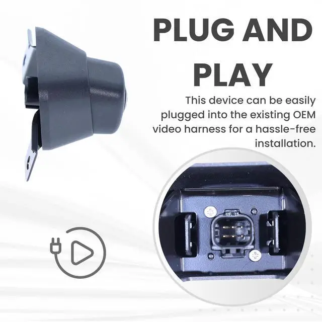 Alt view image 4 of 5 - Front View Backup Camera Replaces for 2016 2017 2018 Toyota RAV-4 / RAV-4 Hybrid w/Around View Monitor OE Part # 8679042070 86790-42070