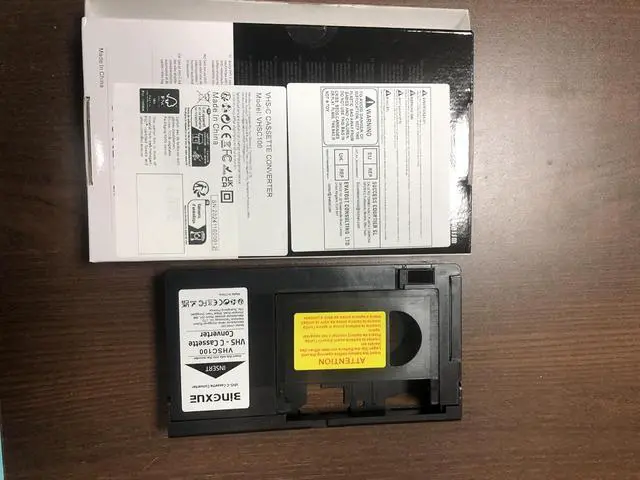 Alt view image 2 of 5 - Bingxue VHS-C Cassette, SVHS VHS-C to VHS to Digital Converting for VCR Player, Video Cassette Player, Motorized VHS for Tape Collectors and Home Video Capturer