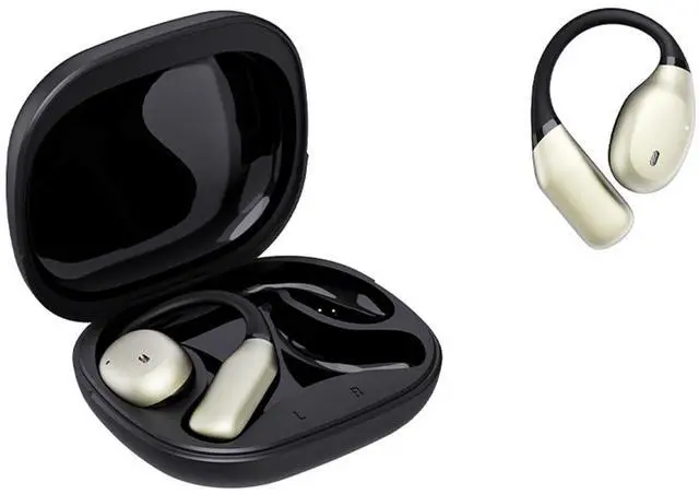 Main image of T&G Wireless Earbuds, Bluetooth 5.3 Headphones with 90H Playtime, Sports Earhooks Ear Buds with Deep Bass, Waterproof Over Ear Bluetooth Earphones for Workout, Running, Gym, Travel (Black)