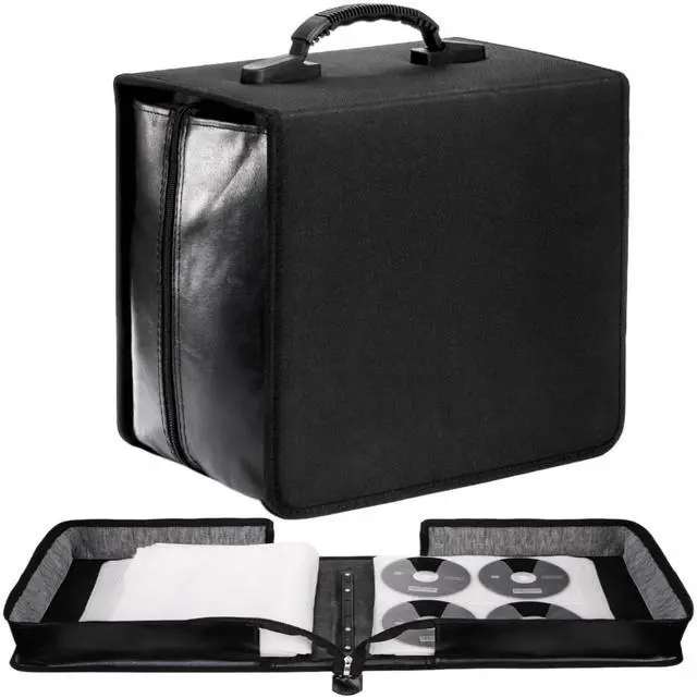 Main image of Acshio CD DVD Case Holder, 528 Capacity CD Binder DVD Storage Holder with Zipper, Portable Large Card Media Wallet Storage Booklet Album Box for Home Office Travel Car