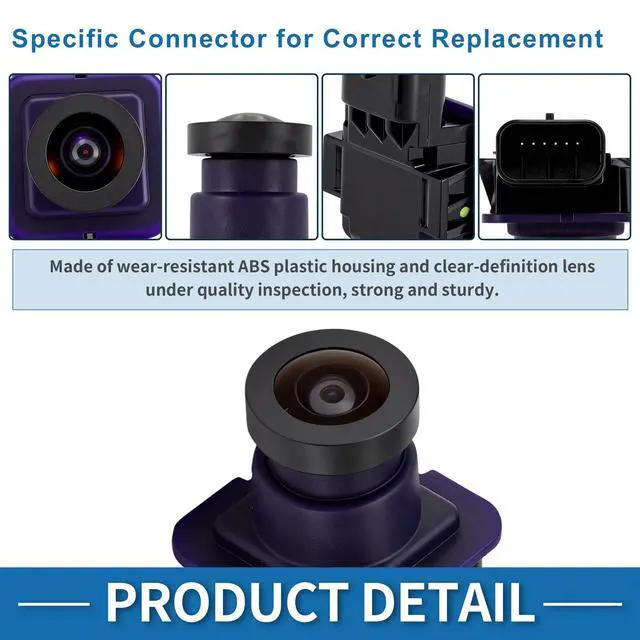 Alt view image 4 of 5 - A ABSOPRO Rear View Camera for Ford Expedition 2015 2016 2017 Park Assist Backup Reverse Camera OE Cam Replace No.FL1Z-19G490-A/FL1Z-19G490-B/590-949/FO1960113C/PAC103