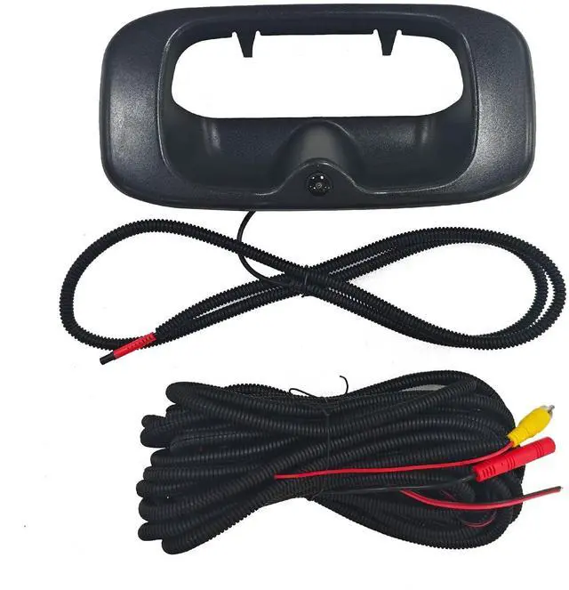 Main image of Tailgate Handle Backup Camera for Chevrolet Chevy Silverado GMC Sierra 1500 2500 3500 HD 1999-2006 Truck Pickups Rear Reverse View Backup Camera System Waterproof Guideline 12V Power Cable RCA Plug