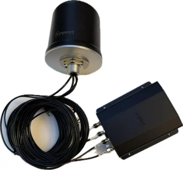 Alt view image 3 of 5 - CompuPort 5G LTE 4x4 MIMO Dome Omni-Directional Wide-Band Antenna, 600-6000MHz Frequency Range, 4x3.37' SMA-Male Cables, Black