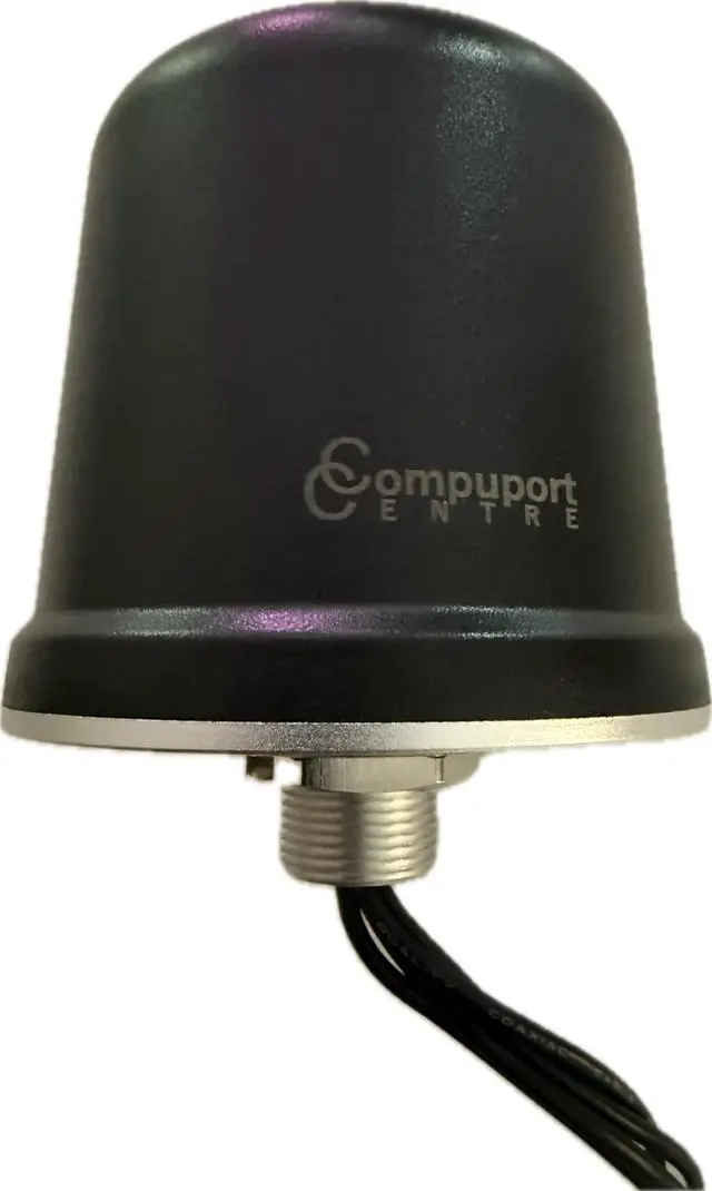 Alt view image 5 of 5 - CompuPort 5G LTE 4x4 MIMO Dome Omni-Directional Wide-Band Antenna, 600-6000MHz Frequency Range, 4x3.37' SMA-Male Cables, Black