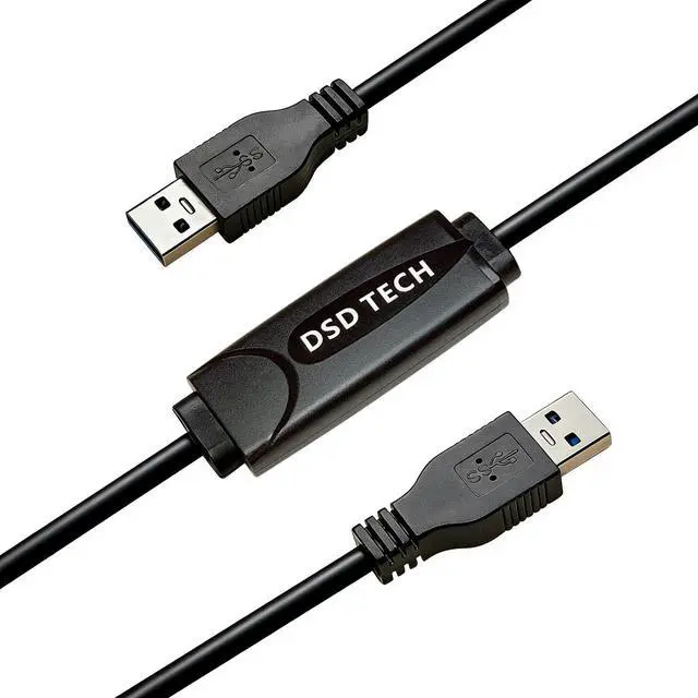Main image of DSD TECH SH-K03A USB 3.0 Data Link Cable, 5Gbps Fast File Transfer & KM Sharing, Win and Mac, 10ft