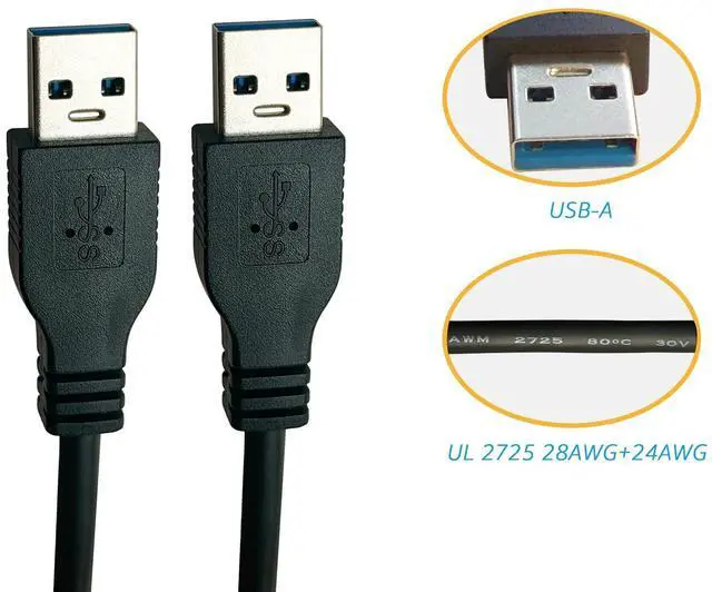 Alt view image 2 of 5 - DSD TECH SH-K03A USB 3.0 Data Link Cable, 5Gbps Fast File Transfer & KM Sharing, Win and Mac, 10ft