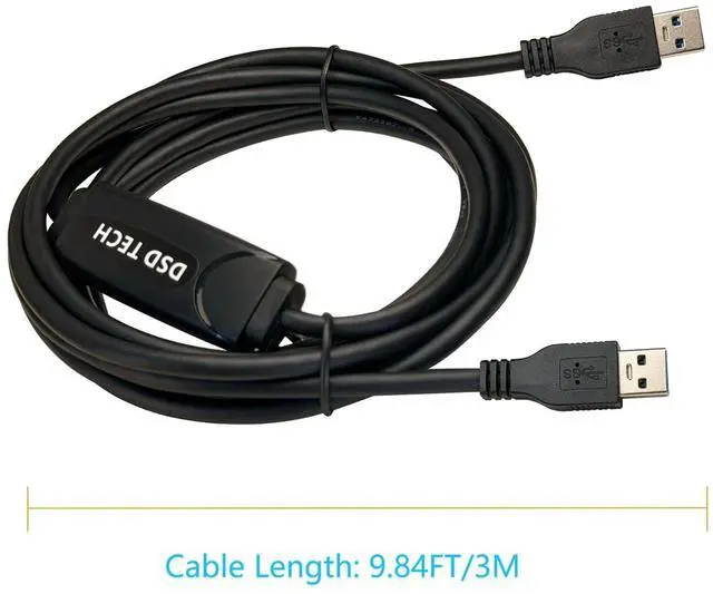 Alt view image 3 of 5 - DSD TECH SH-K03A USB 3.0 Data Link Cable, 5Gbps Fast File Transfer & KM Sharing, Win and Mac, 10ft
