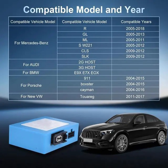 Alt view image 2 of 5 - Volxcereo Fiber Optic Decoder Most Box for Mercedes Benz ML/GL/R/CLS/SLK Class and Compatible for Porsche Cayenne BMW VW Touareg