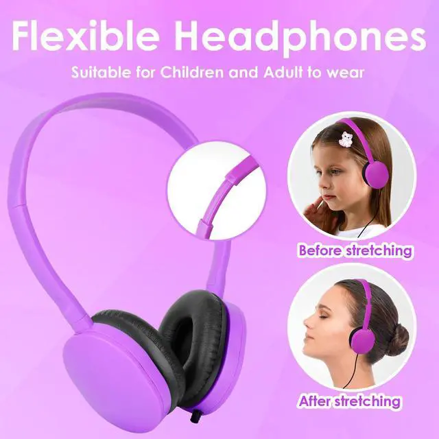 Alt view image 2 of 5 - TJZXGUI Bulk Classroom Headphones for Students School 20 Pack,Wired