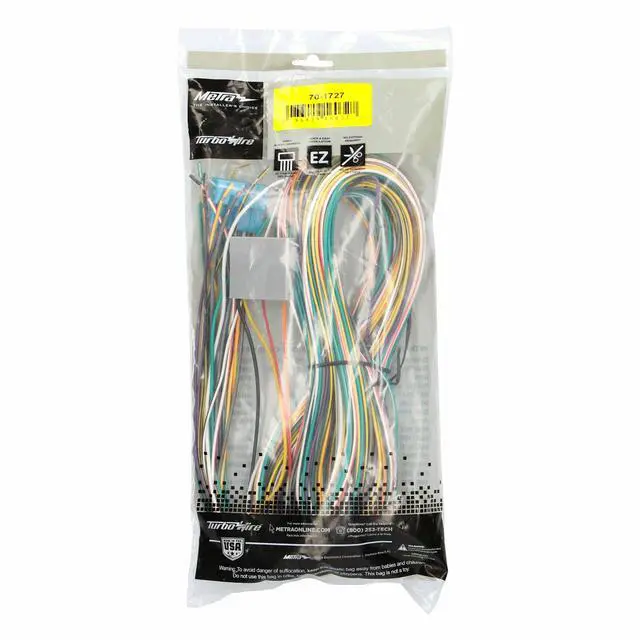 Alt view image 4 of 5 - Metra 70-1727 Factory Amplifier Bypass Harness for 2006 Honda Civic Vehicles