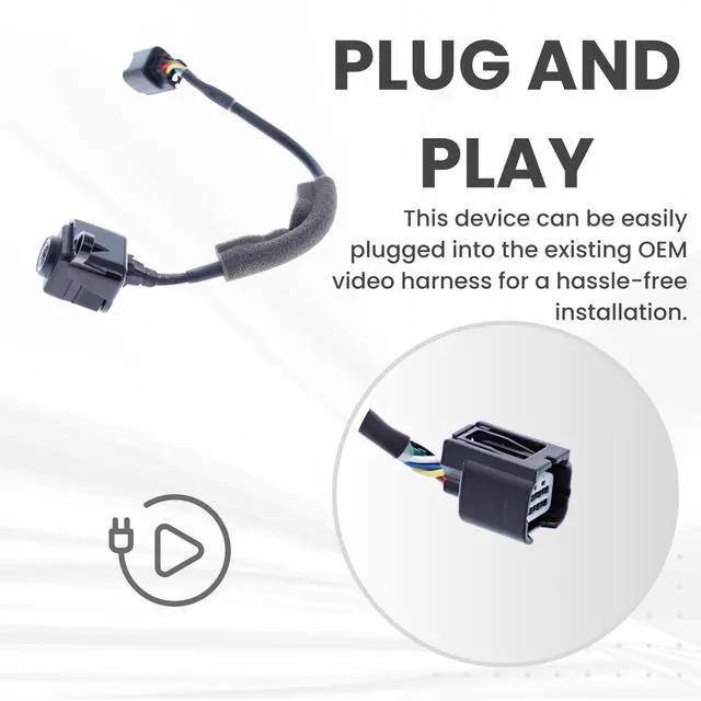 Alt view image 4 of 5 - Right Side View Backup Camera Replaces for Honda 2014 2015 2016 2017 Odyssey / 2016 2017 2018 Pilot / 2017 2018 2019 2020 Ridgeline OE Part # 36580TK8A01 36580TG7A01 36580T6ZA01
