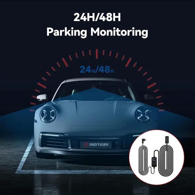 Alt view image 2 of 5 - REDTIGER Dash Cam OBD Hardwire Kit Power Cable Type USB C Port,10FT 12V-24V to 5V,for Dash Camera, Low Voltage Protection