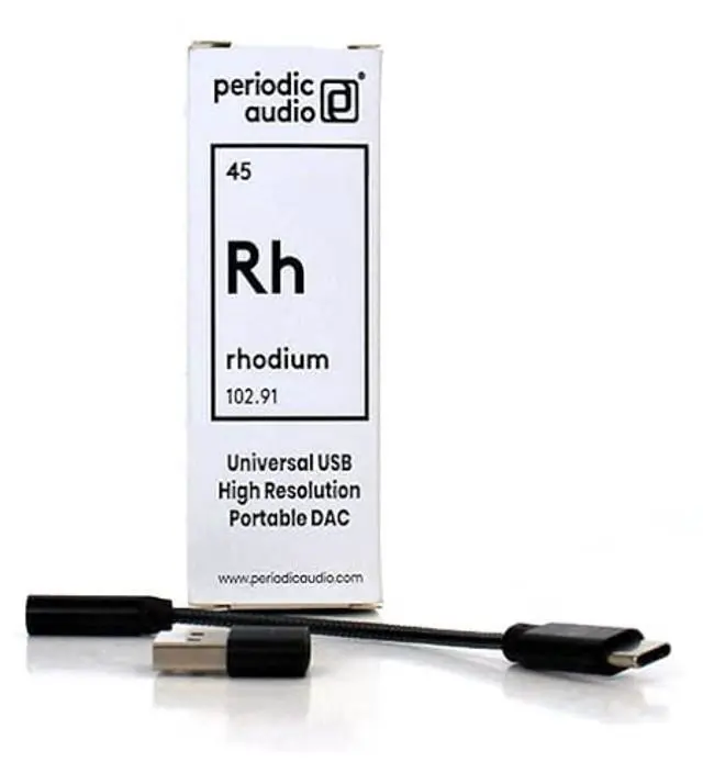 Alt view image 2 of 3 - Periodic Audio Rhodium USB C High Resolution Portable Headphone DAC Amplifier for Smartphone, Laptop, PC, and Tablet