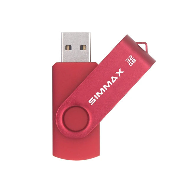 Alt view image 5 of 5 - SIMMAX USB Flash Drives 5 Pack 32GB Memory Stick Swivel Design USB 2.0 Flash Drive Thumb Drive Zip Drives (32GB Blue Green Black Red Purple)