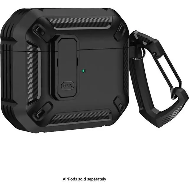 Alt view image 2 of 5 - Sahara - Raider Series Heavy-Duty Case for AirPods 4, Scorpion Black, (HP00177)