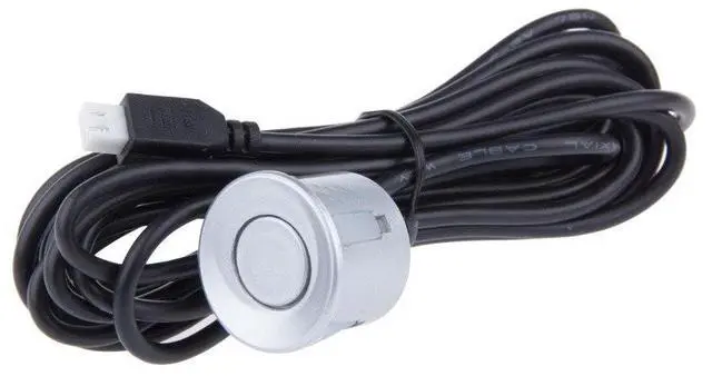 Alt view image 5 of 5 - Eunavi Car Reverse Backup Radar System, 4 Silver Parking Sensors, LED Display, High-Volume Warning Buzzer, Universal Fit, Anti-Freeze & Waterproof Sensors
