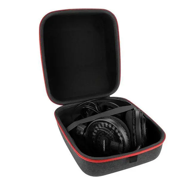 Alt view image 3 of 5 - Geekria Shield Headphones Case Compatible with Audio-Technica ATH-R30x, ATH-R50x, ATH-AD700X, ATH-AD900X and More, Replacement Hard Shell Travel Carrying Bag with Cable Storage (Dark Grey)