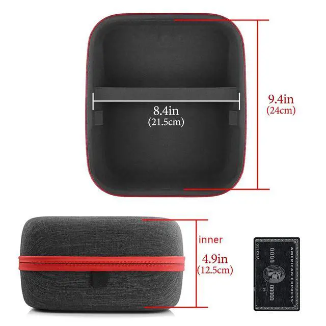 Alt view image 4 of 5 - Geekria Shield Headphones Case Compatible with Audio-Technica ATH-R30x, ATH-R50x, ATH-AD700X, ATH-AD900X and More, Replacement Hard Shell Travel Carrying Bag with Cable Storage (Dark Grey)