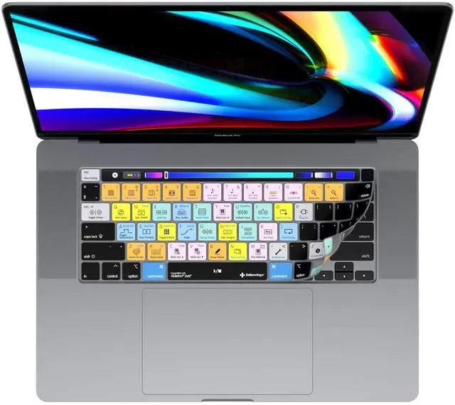 Main image of Ableton Live Keyboard Cover for 13" & 16" MacBook Pro 2020+ ^^ Genuine Shortcut Cover by Editors Keys ^^ Will not fit Other MacBook Models